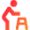 Walker Icon from Sharp Gradient Set