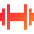Dumbell Icon from Sharp Gradient Set