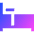 Hotel Bed 4 Icon from Sharp Gradient Set