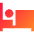 Hotel Bed 5 Icon from Sharp Gradient Set