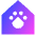 Pet Friendly Hotel Icon from Sharp Gradient Set