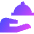 Serving Dome Hand Icon from Sharp Gradient Set