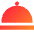 Serving Dome Icon from Sharp Gradient Set