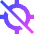 Location Target Off Icon from Sharp Gradient Set