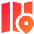 Map Location Icon from Sharp Gradient Set