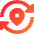 Refresh Location Icon from Sharp Gradient Set