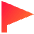 Triangle Flag Icon from Sharp Gradient Set