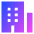 Building Office Icon from Sharp Gradient Set