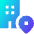 Location Office Icon from Sharp Gradient Set