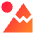 Mountain Icon from Sharp Gradient Set