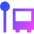 Bus Station Icon from Sharp Gradient Set
