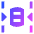 Car Top Side Arrow Icon from Sharp Gradient Set