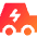 Electric Car Icon from Sharp Gradient Set
