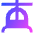 Helicopter Front Icon from Sharp Gradient Set