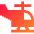 Helicopter Side Icon from Sharp Gradient Set