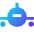 Plane Front Icon from Sharp Gradient Set