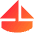 Sail Ship Icon from Sharp Gradient Set