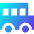 School Bus Side Icon from Sharp Gradient Set