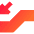 Escalator Down Icon from Sharp Gradient Set