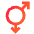 Gender Gay 2 Icon from Sharp Gradient Set