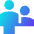 Information Desk Customer Icon from Sharp Gradient Set