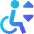 Lift Disability 1 Icon from Sharp Gradient Set