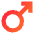 Man Symbol Icon from Sharp Gradient Set