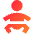 Nursery 1 Icon from Sharp Gradient Set