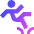 Slippery Sign Icon from Sharp Gradient Set