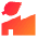 Factory Eco Icon from Sharp Gradient Set