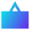 Signage 1 Icon from Sharp Gradient Set