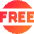 Tag Free Circle Icon from Sharp Gradient Set