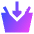 Shopping Basket Add Icon from Sharp Gradient Set