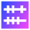 Abacus Horizontal Icon from Sharp Gradient Set