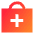 Bag Suitcase Add Plus Icon from Sharp Gradient Set