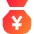 Bag Yen Icon from Sharp Gradient Set
