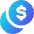 Dollar Coin 1 Icon from Sharp Gradient Set