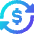 Subscription Cashflow Icon from Sharp Gradient Set