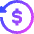 Transaction Refund Cashback Icon from Sharp Gradient Set