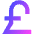 Pound Icon from Sharp Gradient Set