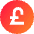 Pound Circle Icon from Sharp Gradient Set