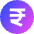 Rupee Circle Icon from Sharp Gradient Set