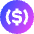 Usdc Circle Icon from Sharp Gradient Set