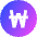Won Circle Icon from Sharp Gradient Set