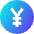 Yuan Circle Icon from Sharp Gradient Set