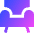 Chair 2 Icon from Sharp Gradient Set
