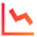 Graph Decrease Icon from Sharp Gradient Set