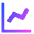 Graph Increase Icon from Sharp Gradient Set