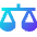 Justice Scale 1 Icon from Sharp Gradient Set