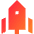 Rocket Icon from Sharp Gradient Set
